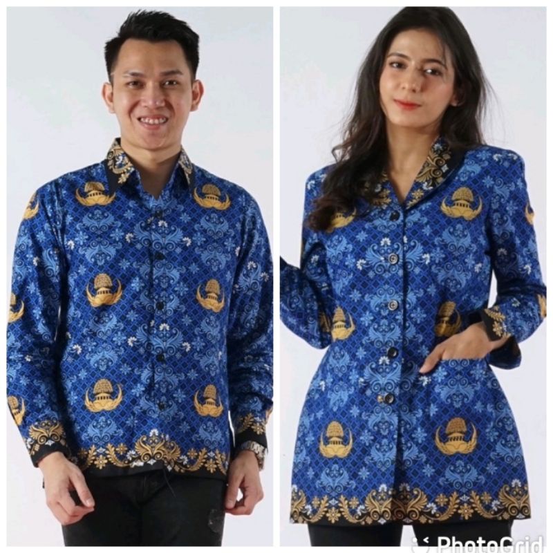 Batik korpri terbaru 2022. korpri premium.  korpri model baru . korpri wanita.  korpri pria . baju korpri baru  .kopri pemda PNS ASN.batik korpri