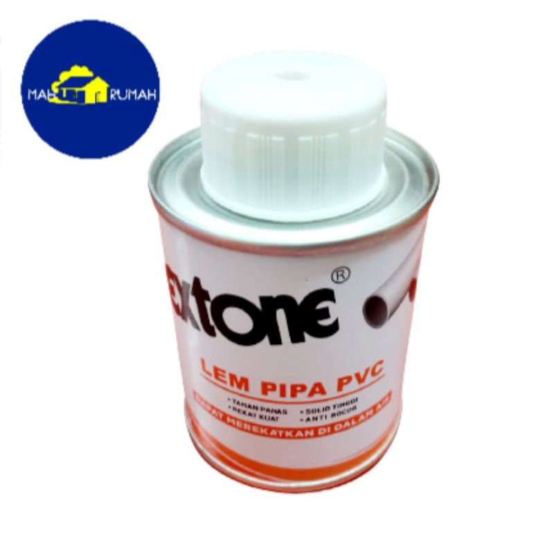 Lem Pipa PVC KALENG 150gr Paralon Pralon - DEXTONE 150 gram