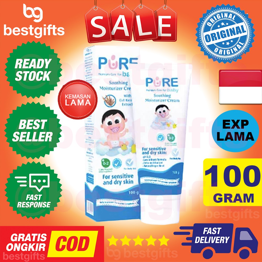 PURE BABY KIDS PUREBABY PUREKIDS SOOTHING MOISTURIZER MOISTURIZING CREAM MOISTURISER KRIM BAYI ANAK
