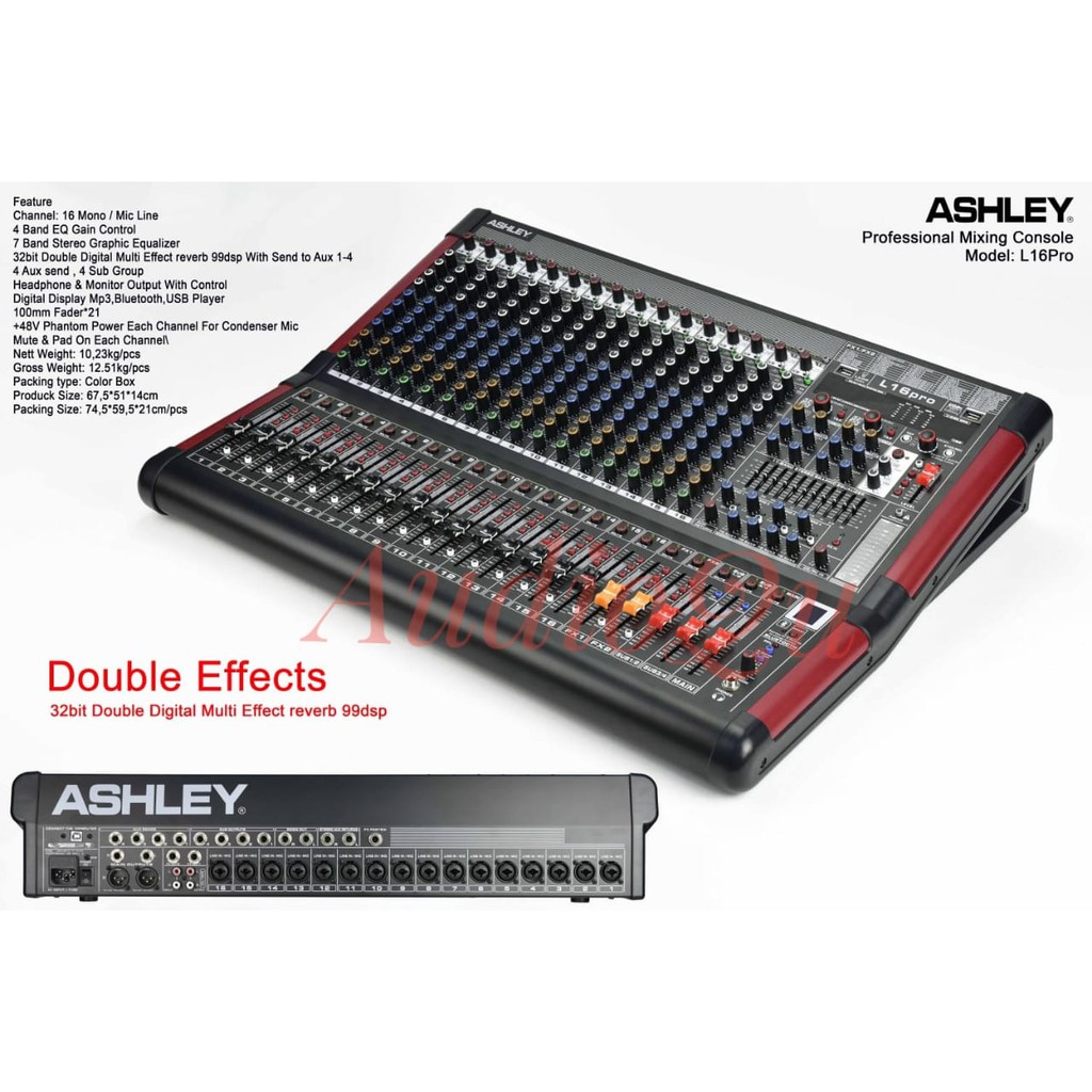 BARU MIXER AUDIO ASHLEY L 16PRO / L16PRO / L 16 PRO ORIGINAL 16 CHANNEL