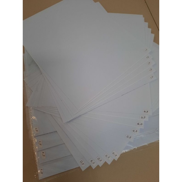 pla plate/plastic plate 0.5mm-20x25cm