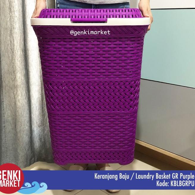Keranjang Baju / Laundry Bet GR Purple Genki Market A7K7