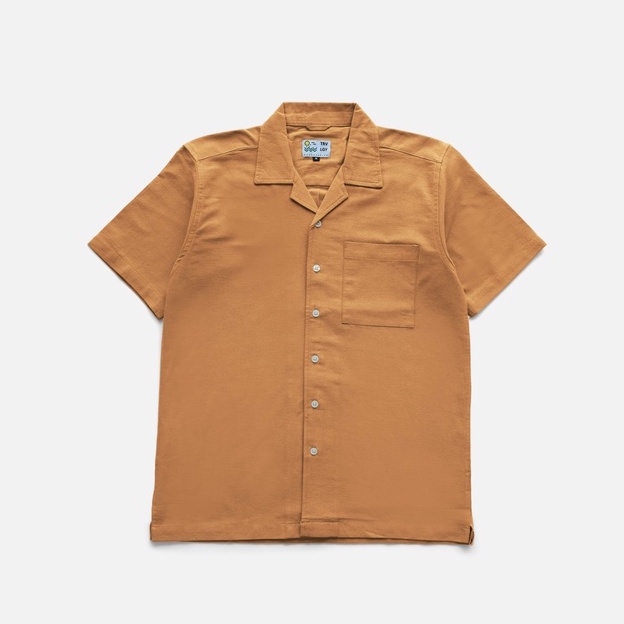 Bowling Linen Shirt Ginger