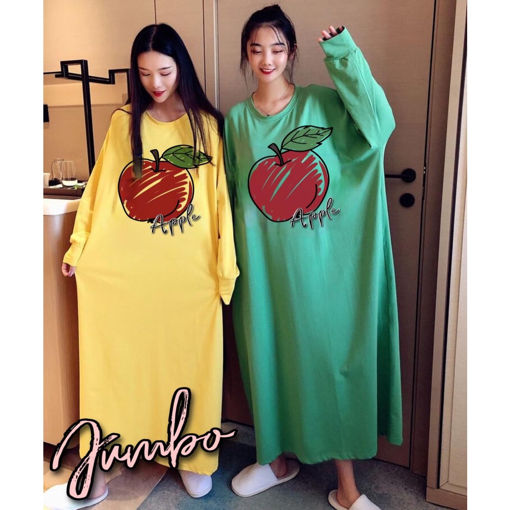 VS GG - long dress JUMBO wanita APPLE APPLE - konveksi murah tanah abang