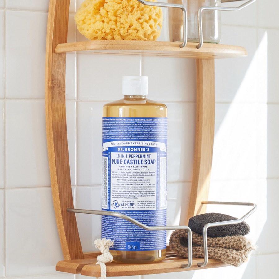 Dr. Bronner's - PEPPERMINT Pure Castile Liquid Soap 946ml