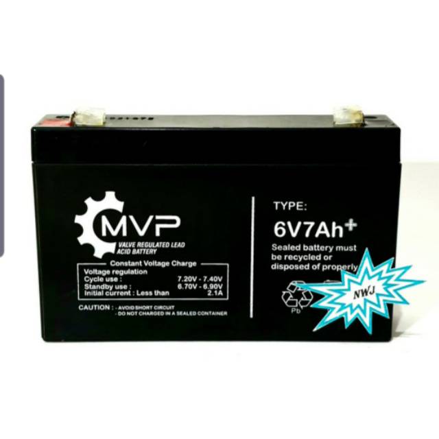 Aki mainan mobil aki motor aki 6v 7ah mvp 6v7ah