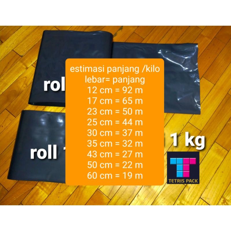 plastik packing hitam roll kwalitas super