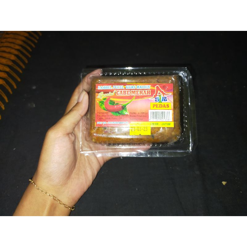 

SAMBEL PECEL INSTANT ASLI KHAS MADIUN CABE MERAH 200GR GRAM SAMBEL KACANG PECEL