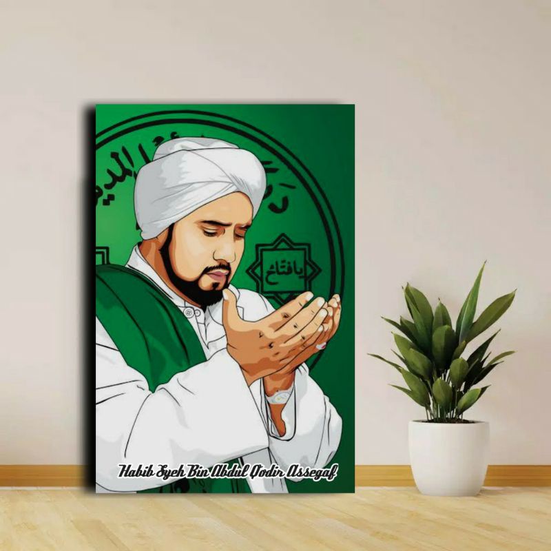 Habib Syech Abdul Qodir Assegaf pajangan foto Walldecor hiasan dinding