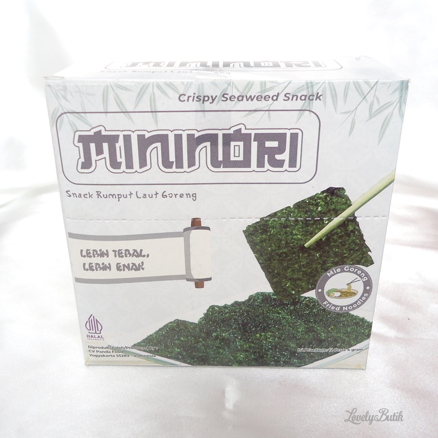 Mininori Rumput Laut Crispy Seaweed Snack Isi 12 Pcs Aneka Rasa