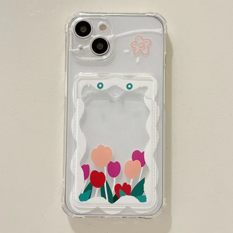 Soft Case Silikon TPU Transparan Shockproof Motif Bunga Untuk IPhone 13 12 mini 11 10 Pro XS Max X XR 8 7 6 6S Plus