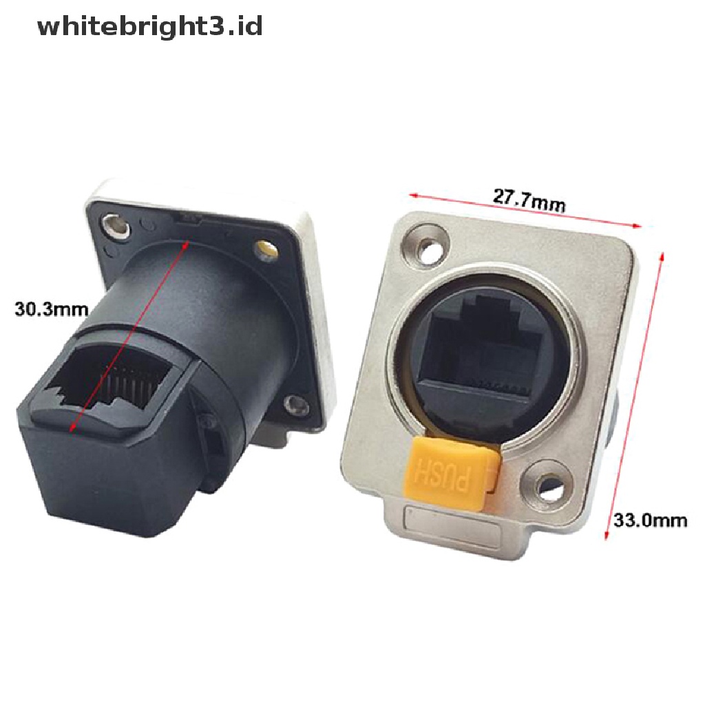 (whitebright3.id) Soket Konektor RJ45 Female Tahan Air IP65