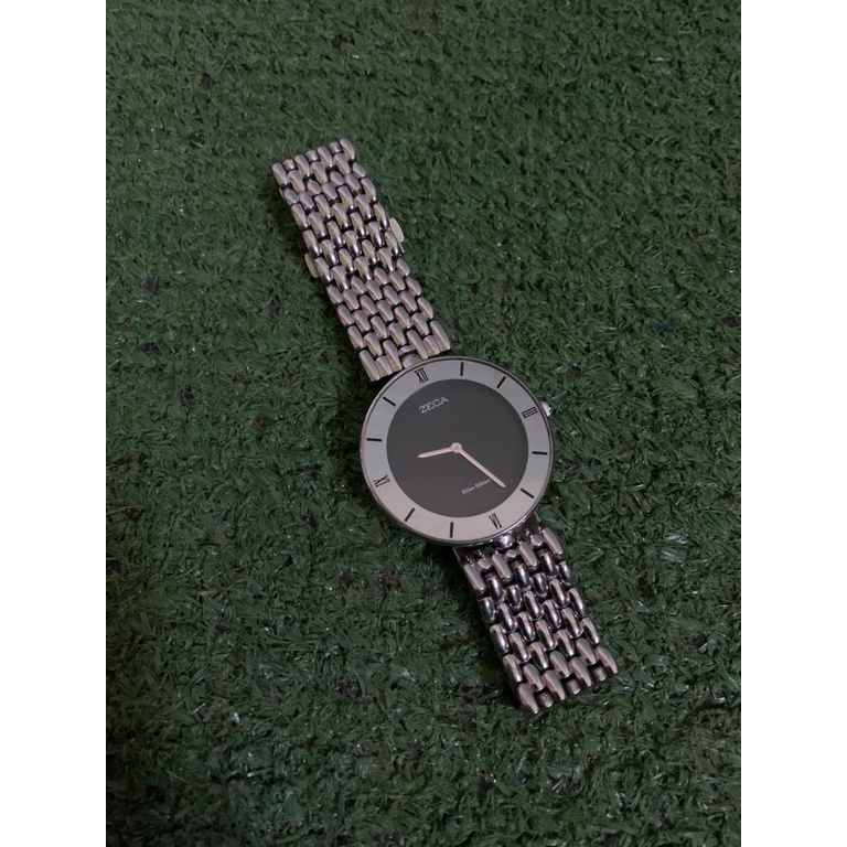 Zeca jam tangan wanita stainless steel analog original anti air 1002LA silver Black preeloved
