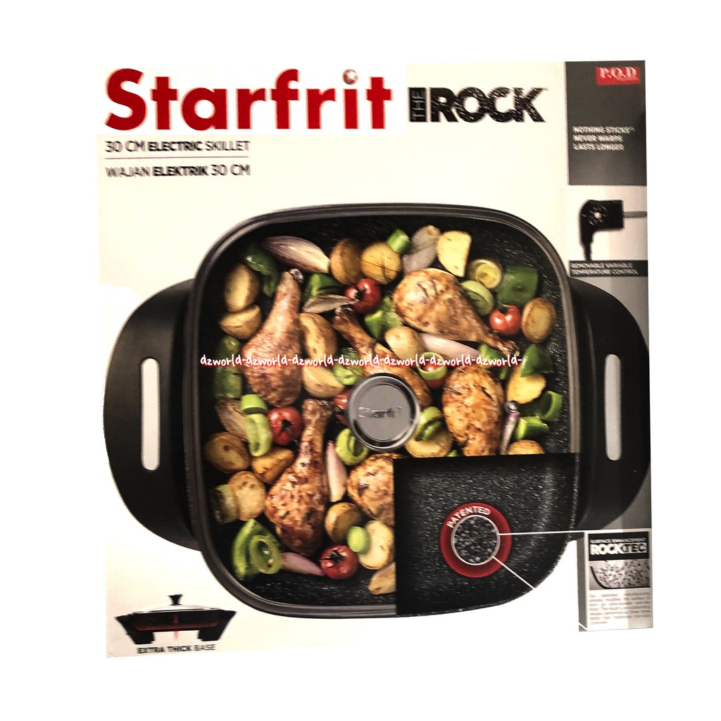 Starfrit The Rock Electric Skillet Wajan Elektrik 30Cm Panci Listrik Anti Lengket