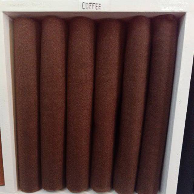 Kain flanel import warna  coffee coklat  tua  100 x 93 cm 