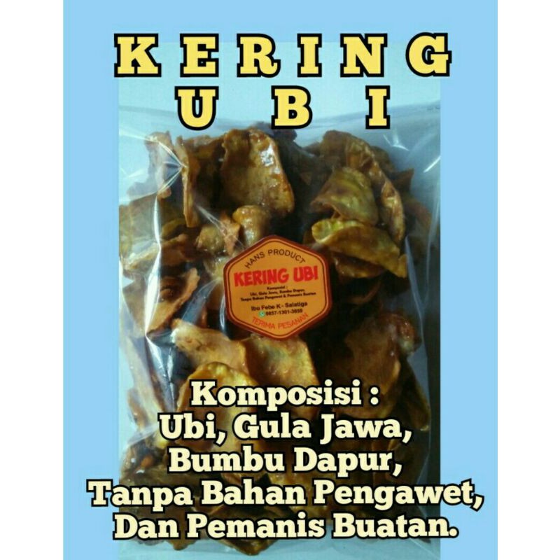 

Hans product-kering ubi 500gr × 2pck (1kg)