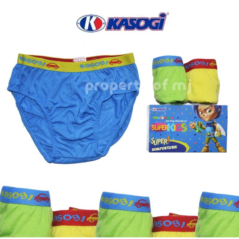 3pcs CD KASOGI celana dalam katun polos anak bayi laki-laki cowok