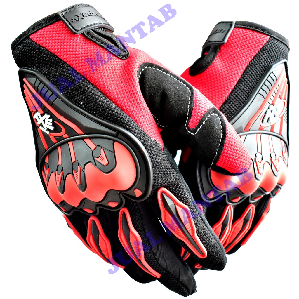 Sarung Tangan Motor l Aksesoris Sarung Tangan AXE Full Jari Murah Sarung Tangan Bikers l Ridding l Motorcycle Glove All Size Murah Export Quality
