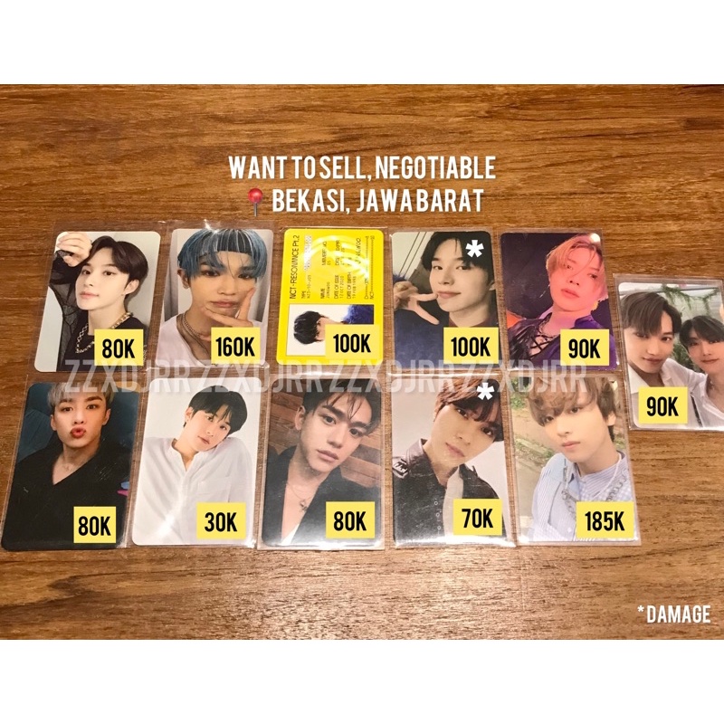 [READY] WTS PC NCT JUNGWOO TAEYONG YUTA KUN LUCAS HENDERY HAECHAN DEPARTURE BENE SUPERM SUPERONE JOP
