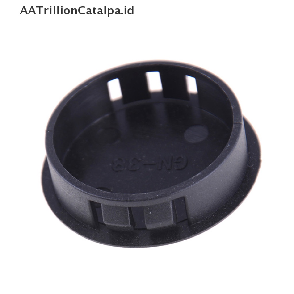(Aatrillioncatalpa) 4pcs / Lot Tutup Ujung Pipa Bentuk Bulat Bahan Plastik Warna Hitam