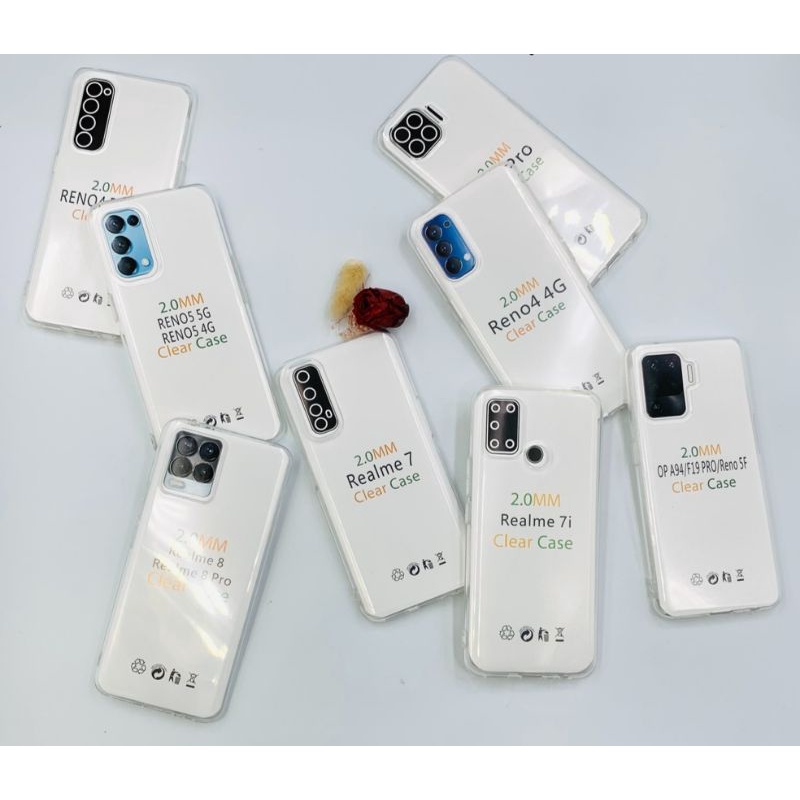oppo reno 5   5f   4   4f   4 pro reno 6 4g 6 5g 6 pro softcase bening hd silikon soft clear case re
