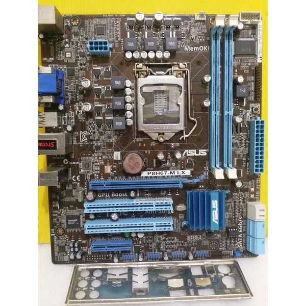 MOBO intel Soket LGA 1155 P8H67 ASUS H67 socket Sandy dan Ivy