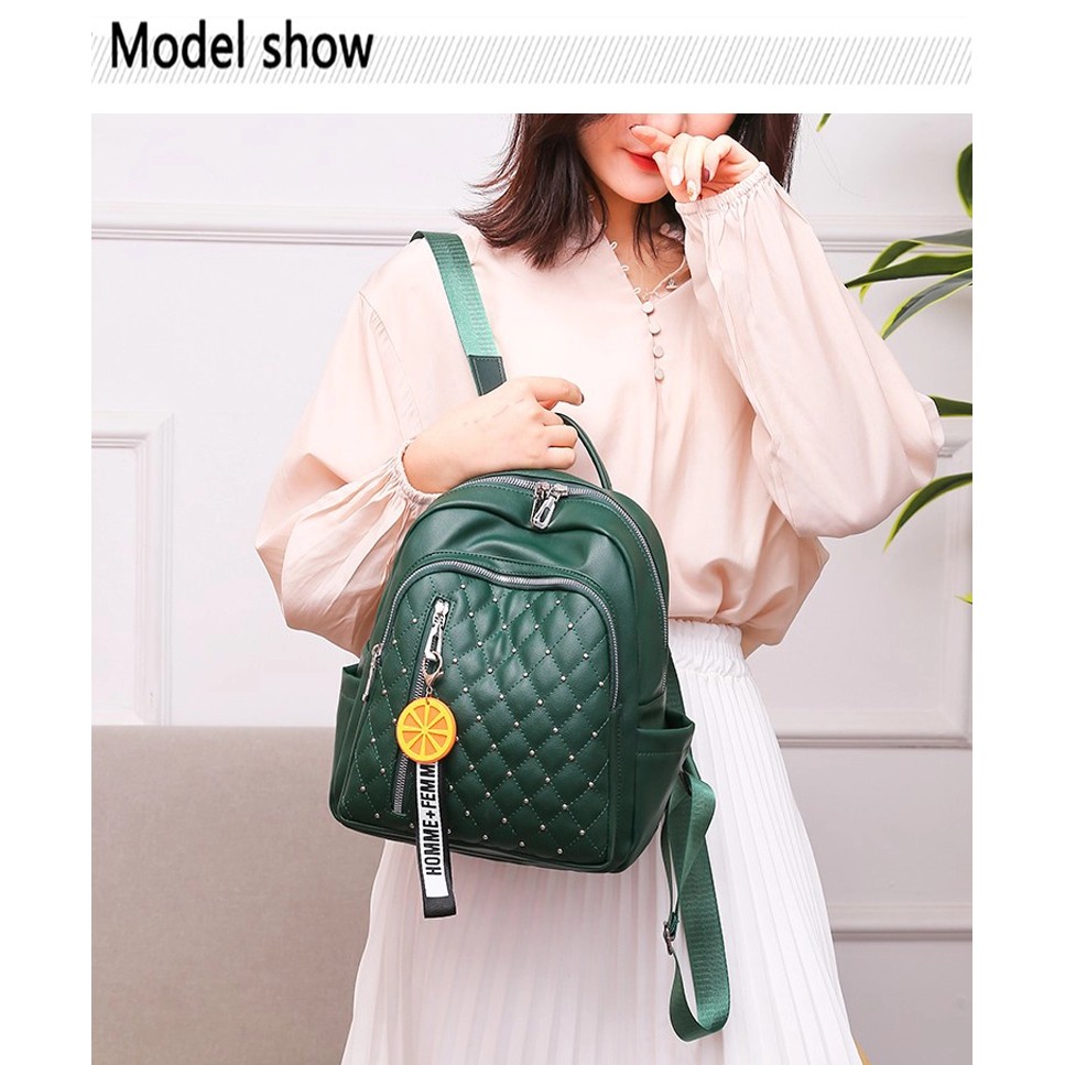 TAS RANSEL GREEN WANITA BATAM 6474