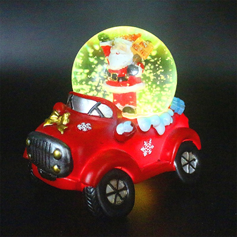 Lampu LED Bentuk Bola Salju Santa Claus Snowman Untuk Dekorasi Natal