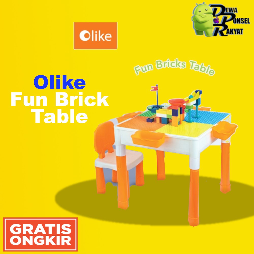 Olike Fun Table Lego Brick Mainan Anak