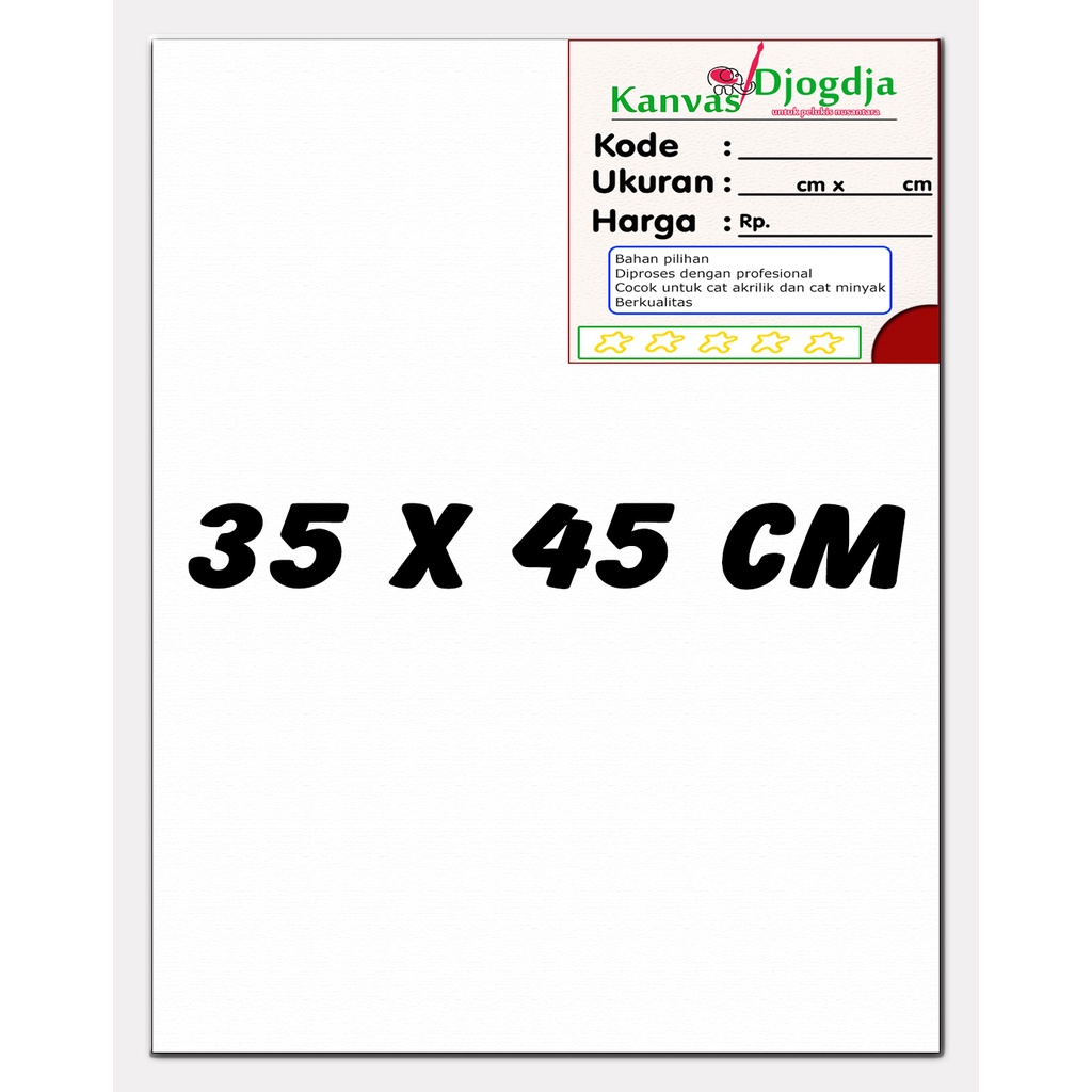 

Kanvas span premium ukuran 35 cm x 45 cm