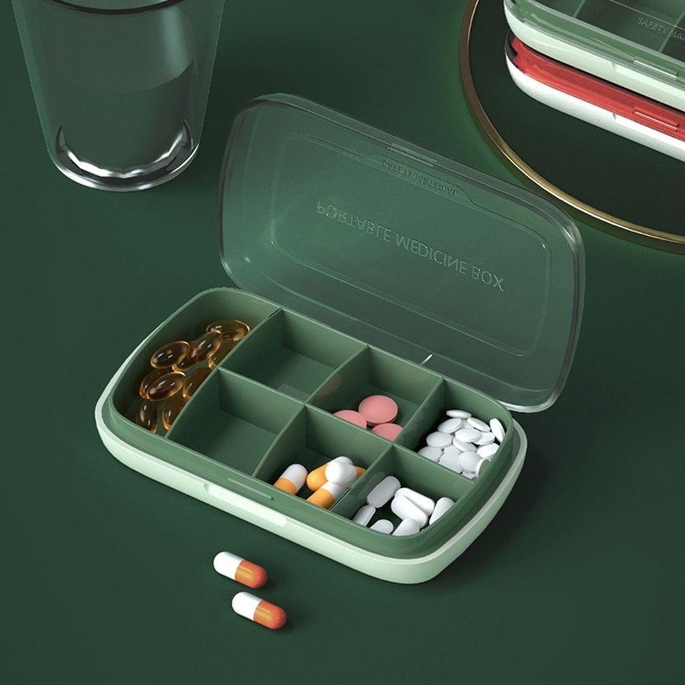 Agustina Pill Case Weekly 7grids Travel Kapsul Wadah Disegel Kotak Penyimpanan Obat Tablet Dispenser