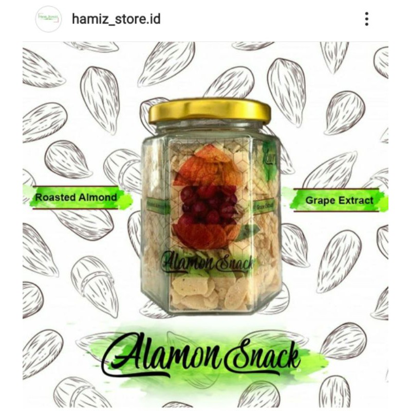 

alamon snack |makanan | cemilan | almond | kacang | kismis | makanan |