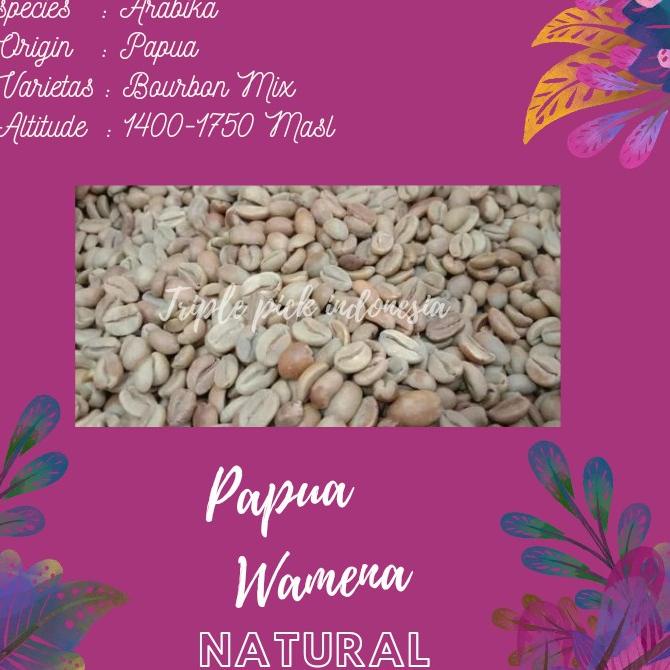 

green bean / Biji kopi arabika papua - natural