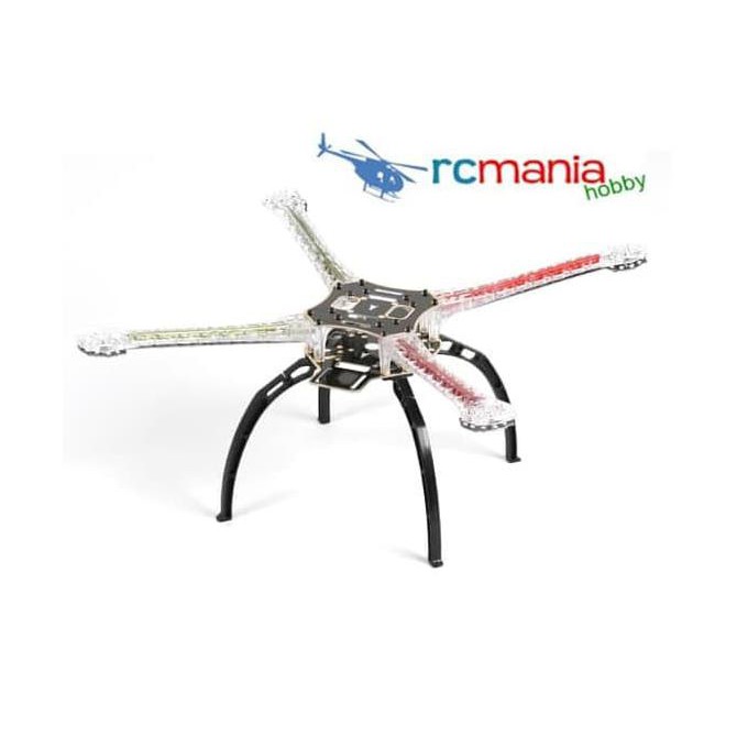 PART Q500 LED Quadcopter Frame w/ Integrated PCB 480mm (Red, Green) -DRONE_ZONE