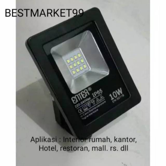 Lampu sorot led 10w / 100w. Terang dan hemat daya.