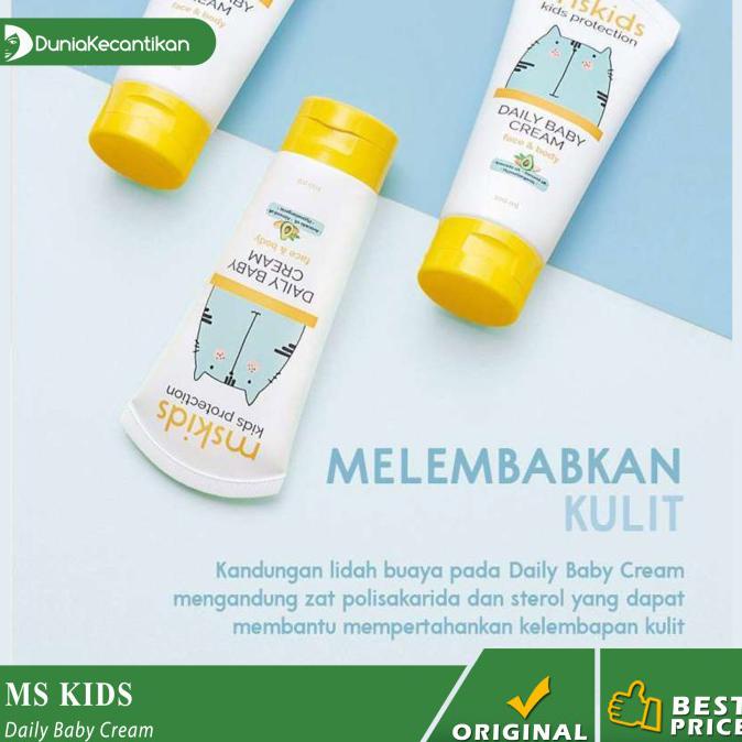 Bergaransi Ms Glow Kids Mskids Daily Baby Ms Kids Daily Cream Lotion Bayi Msglow Limited