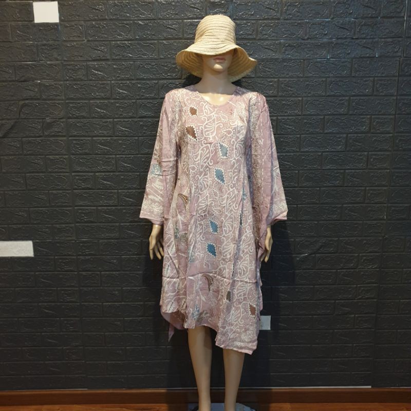 kaftan batik asimetris panjang lengan citata pl