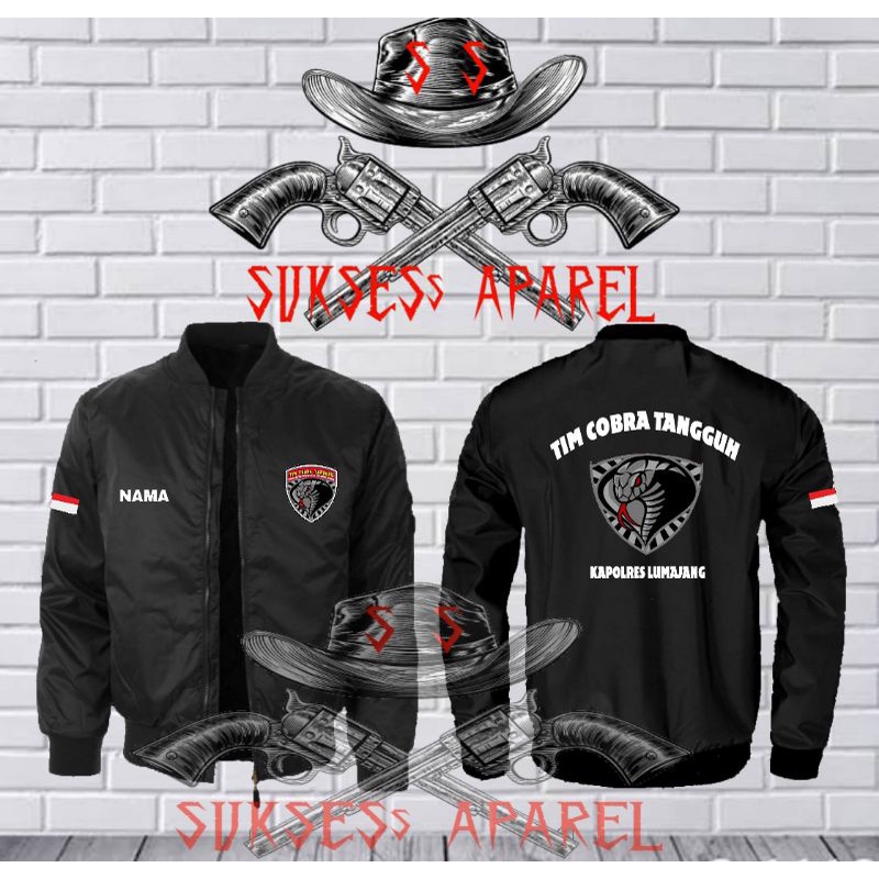 jaket tim cobra bomber/kapolres lumajang/polisi