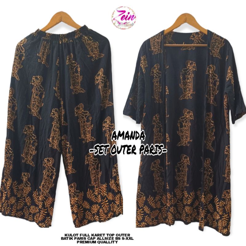Setelan Kulot Outer Amanda Zein Paris Premium