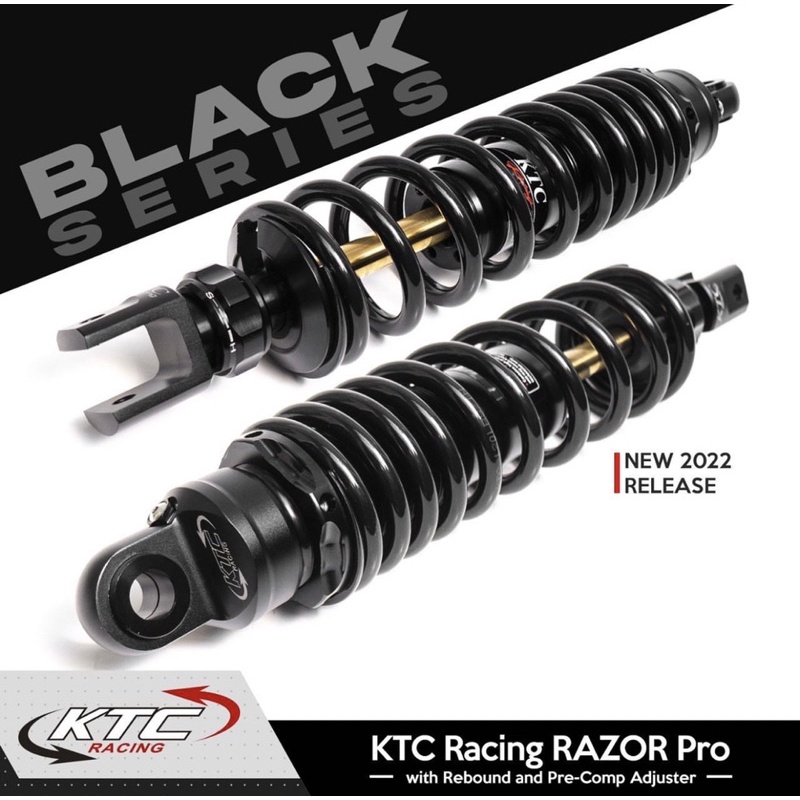 Shock KTC Racing Razor Pro Steering Dumper Singel Shock 300mm 325mm Shockbreaker Matic Mio Lexi Beat Vario Click Vario 125 150 Genio Scoopy  FOURSIX_46