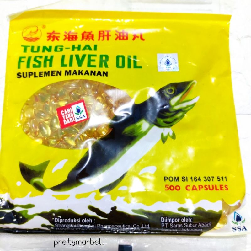 Minyak Ikan Fish Liver Oil Tung Hai SSA 500 Butir