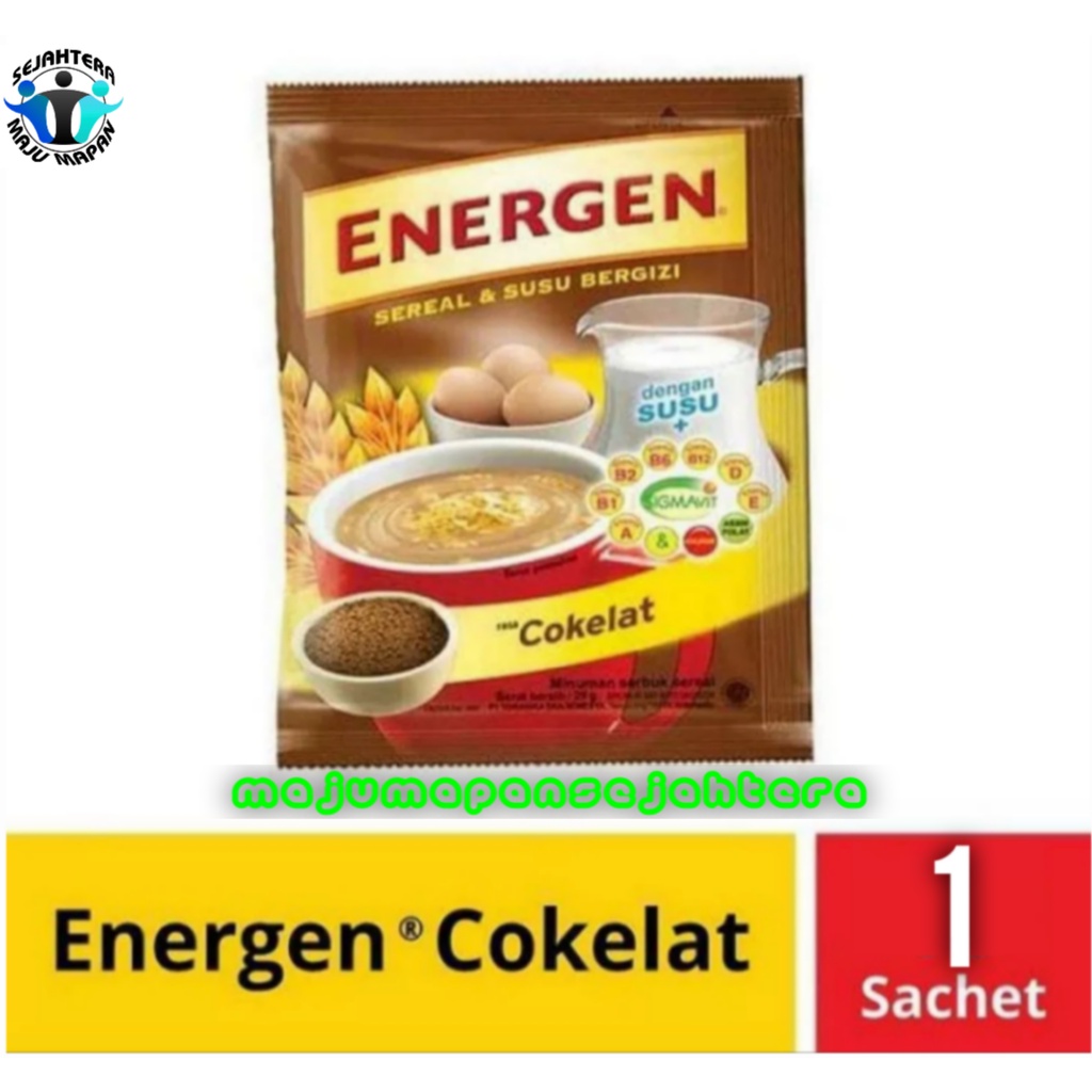 

Energen Murah/Energen Coklat 1 sachet Murah MAJU MAPAN SEJAHTERA