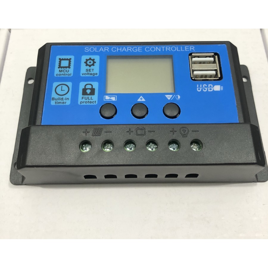 Solar Charge Controller 30A (PWM) - Biru