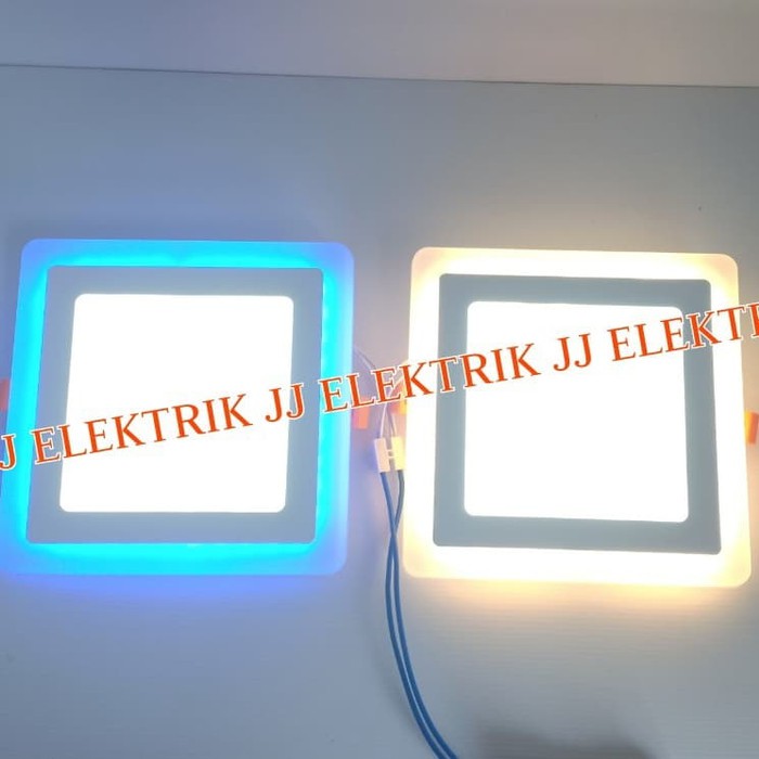 Lampu Downlight LED Panel 2 Warna Cahaya 18W + 6 Watt KOTAK