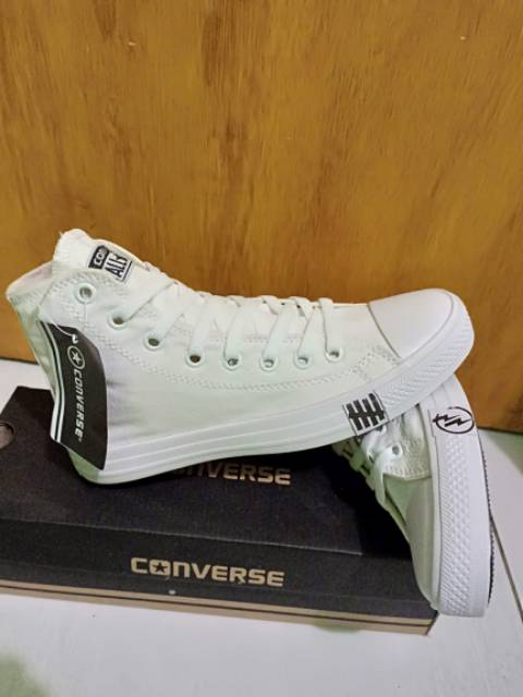 Sepatu converse allstar Putih ct2 flash/petir+box