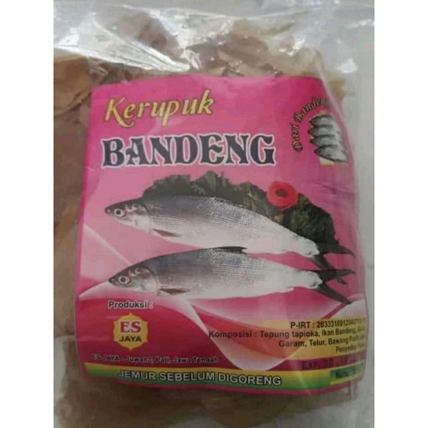 

Krupuk kerupuk Mentah 250gr.Bandeng.Terasi.Bawang.Kerupuk Khas Pati.E.S jaya Lestari