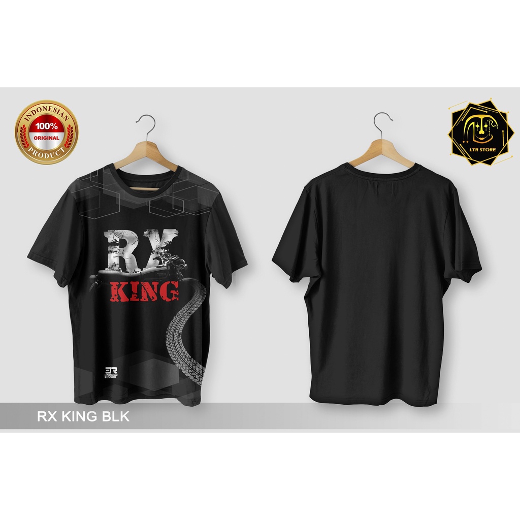 [ BAYAR DI TEMPAT ] BAJU PRINTING GAMBAR RX KING BLK - KAOS DISTRO ORIGINAL MOTIF SEPEDA MOTOR YAMAH