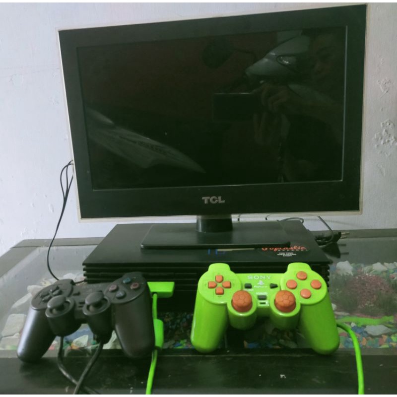 PS2 + TV TCL 14inch SECOND SIAP PAKAI