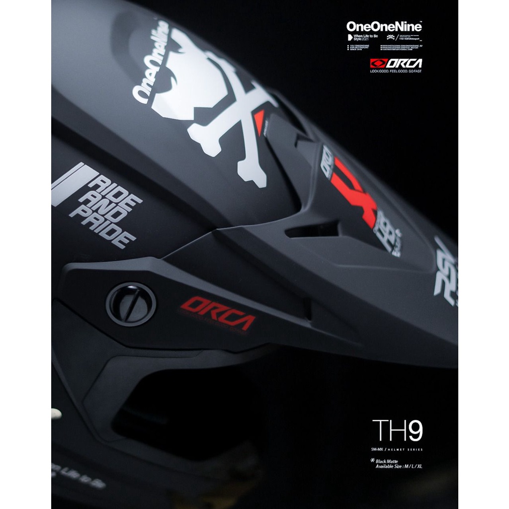 HELM ORCA TH9 LIMITED EDITION - BLACK MATTE