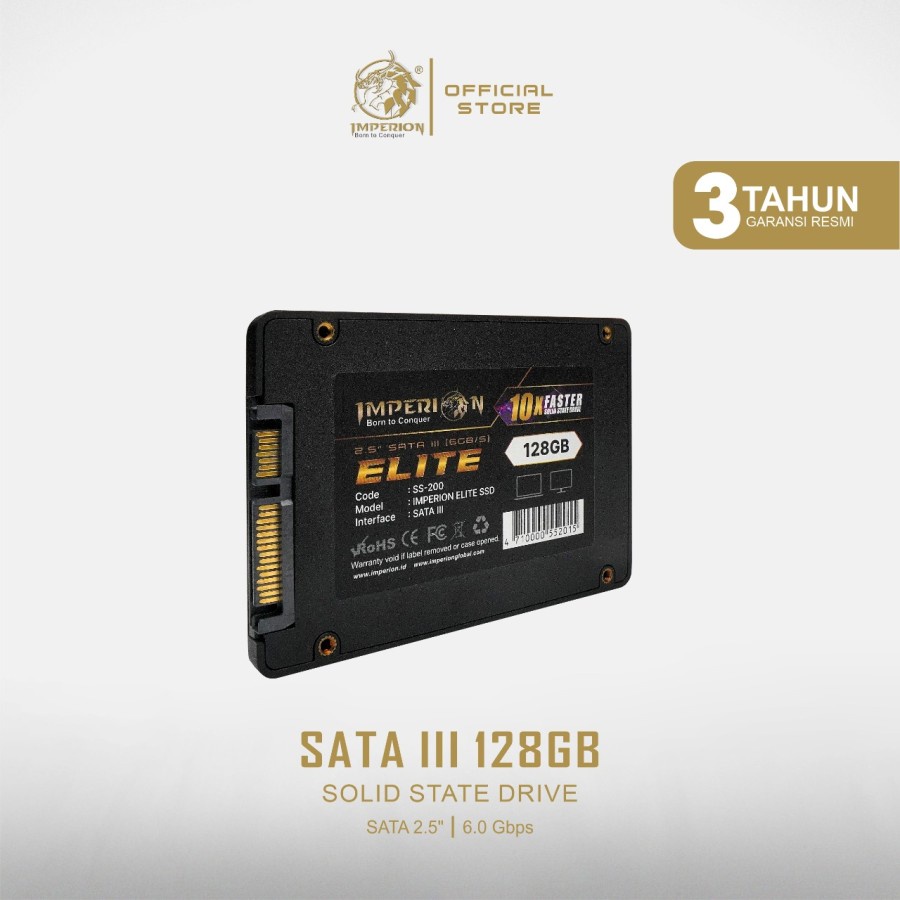 SSD Sata 3 SSD IMPERION ELITE 128GB SATA III 2.5&quot; 6GB/S GARANSI RESMI